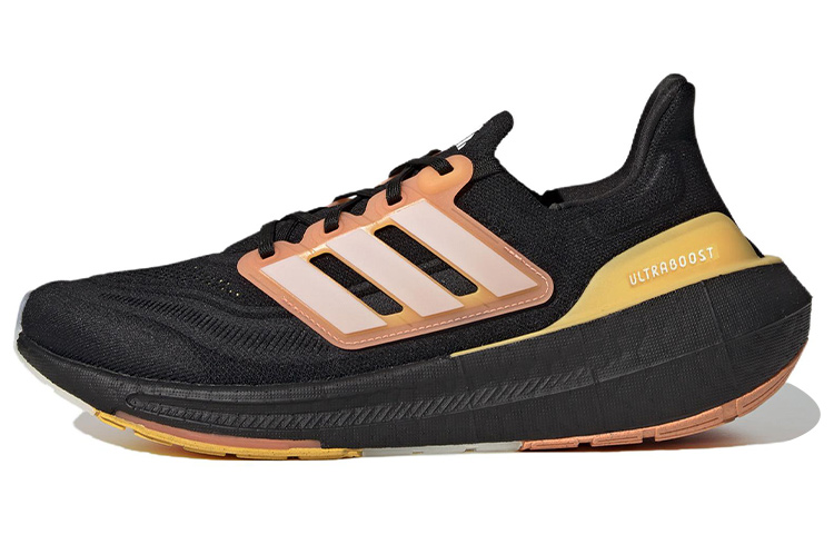 Adidas Ultra Boost Light Core Black White Tint Screaming Orange