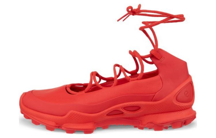 Ecco Low Top Casual Shoes Women's Red