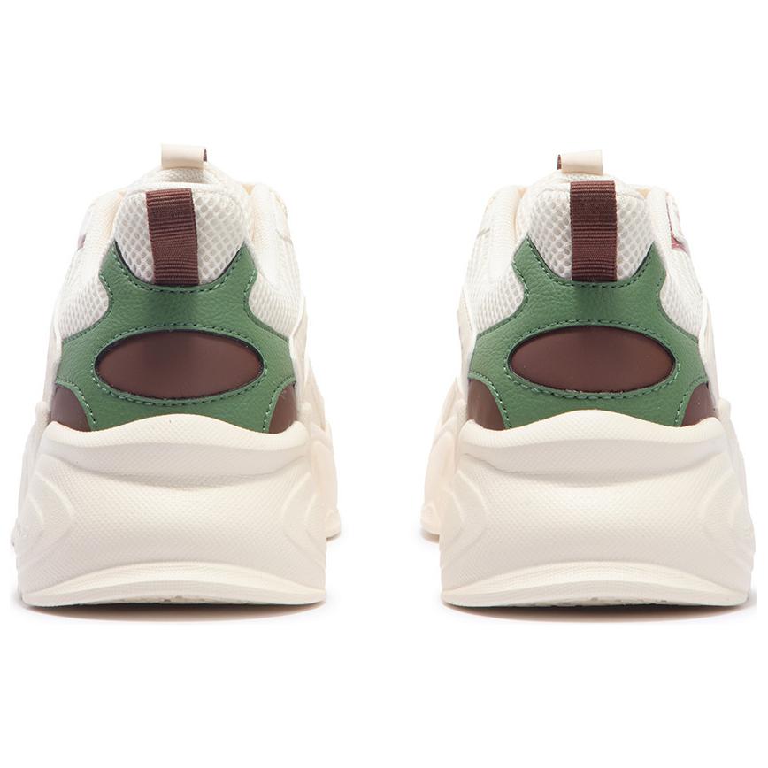 361° Wear-Resistant Low-Top Running Shoes Women's Beige Green Red