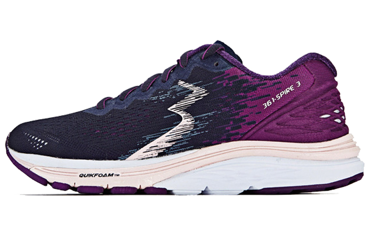 361° Spire 3 Q Tun International Thread Breathable Low Top Running Shoes Women's Purple Black Blue