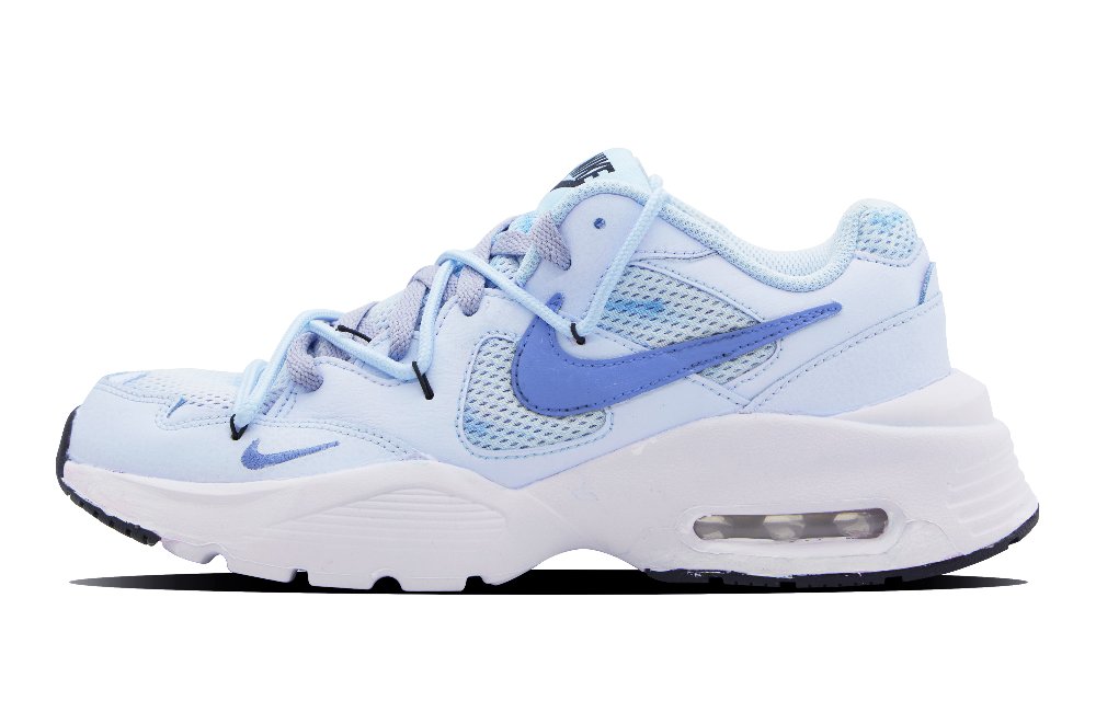 Nike Air Max Fusion Cushioned Anti-Slip And Wear-Resistant Lightweight Low-Top Running Shoes Women's Blue White