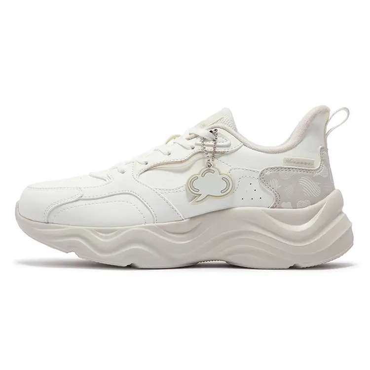 361° Linglong Series Anti-Slip And Wear-Resistant Warm Low-Top Casual Shoes Women's White