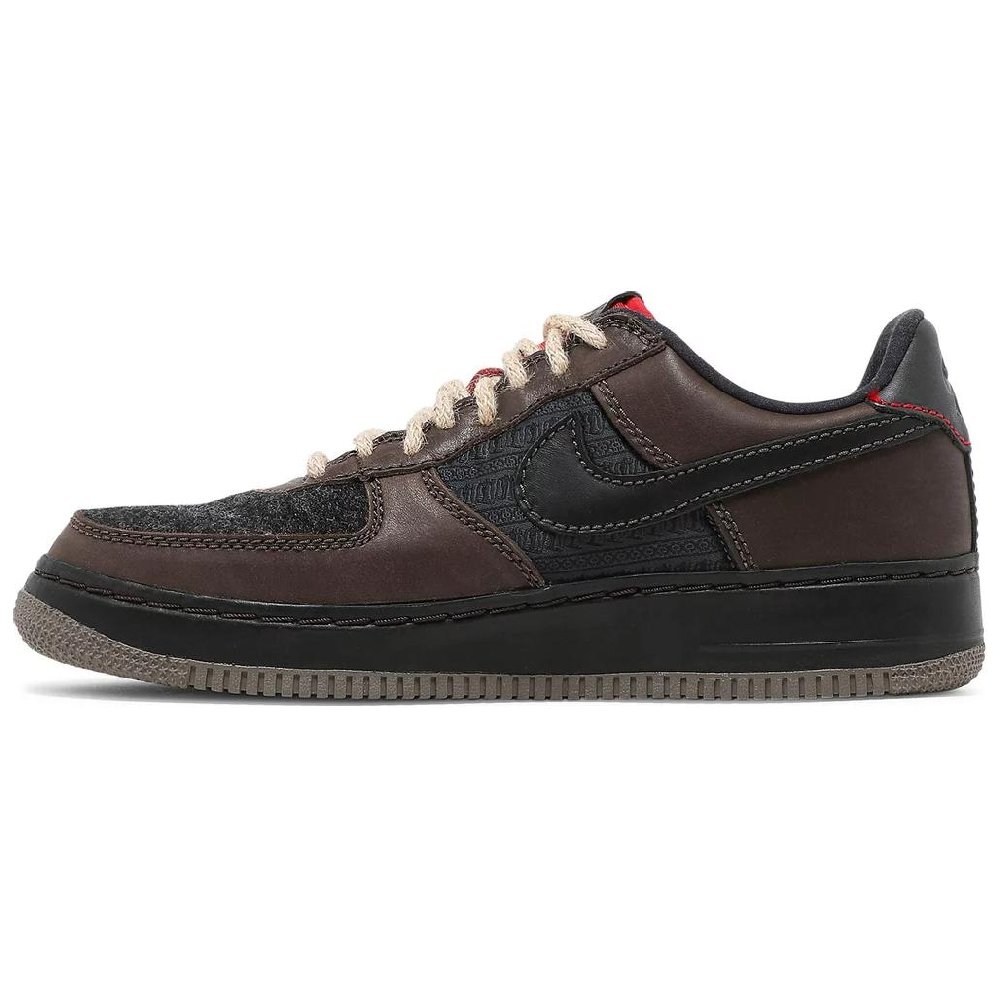 Nike Air Force 1 Anti-Slip Wear-Resistant Low-Top Skateboard Shoes Men's Brown