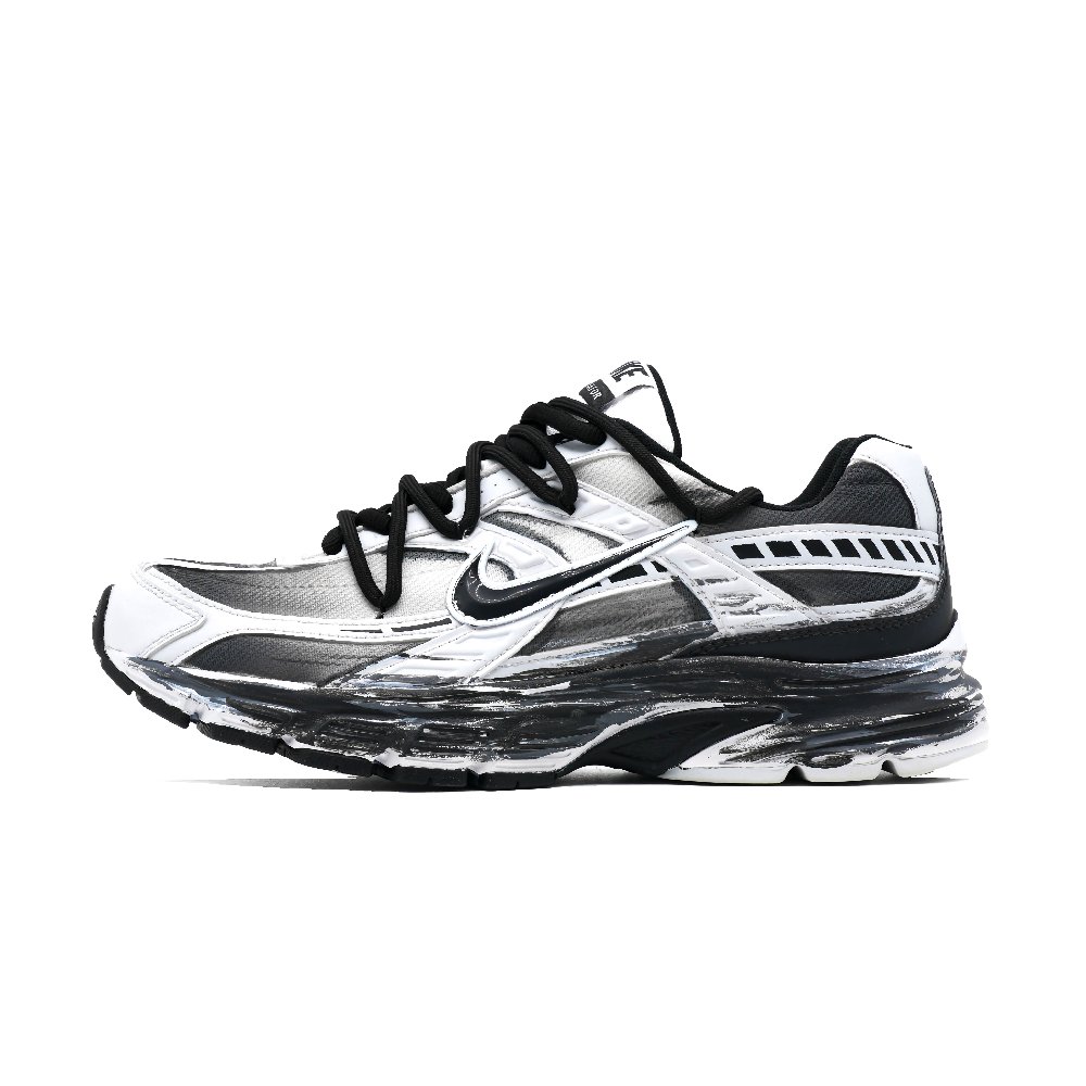 Nike Initiator Abrasion Resistant Low Top Casual City Commute Running Shoes Men's Black White