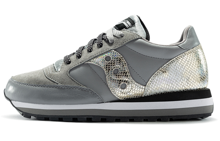 Saucony Jazz Triple Cushioning Anti-Slip Wear-Resistant Breathability Low-Top Running Shoes Women's Gray Standard M