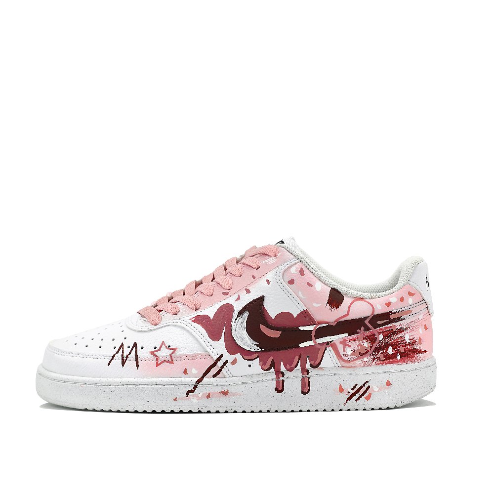 Nike Court Vision 1 Skateboard Shoes Men Low Top White