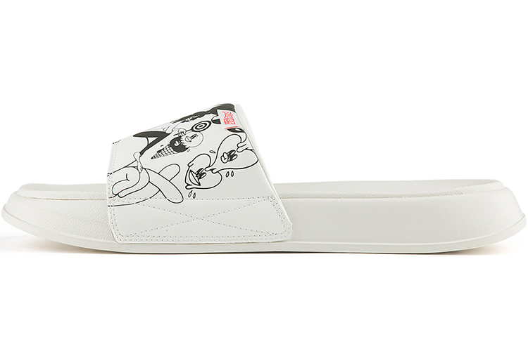 Kappa LALA COMPANY Rubber Sole Slide Slippers Unisex White