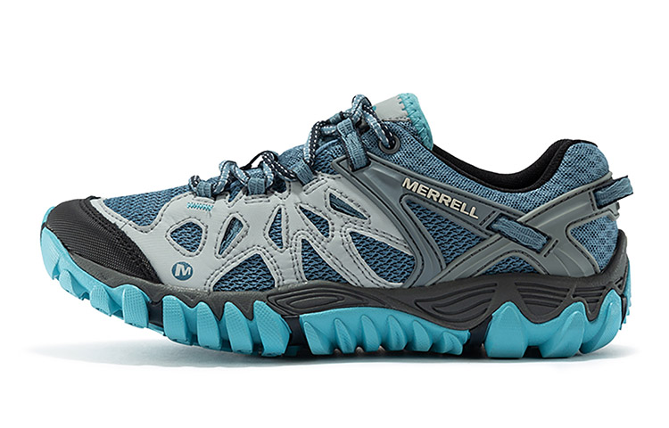 MERRELL Low-Top Outdoor Shoes Women's Light Blue Black