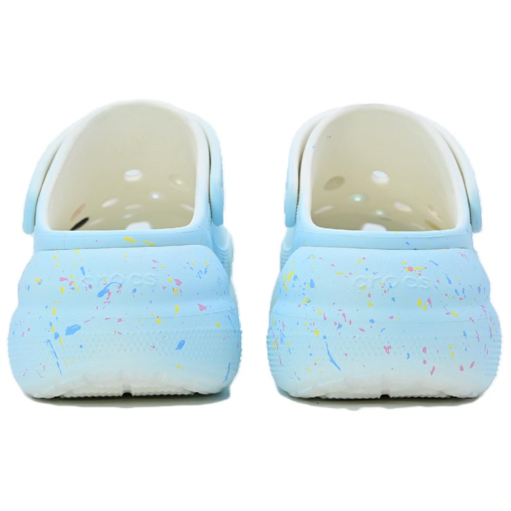 Crocs Classic Clog Hot Air Balloon Flying Journal Clogs Unisex White Blue