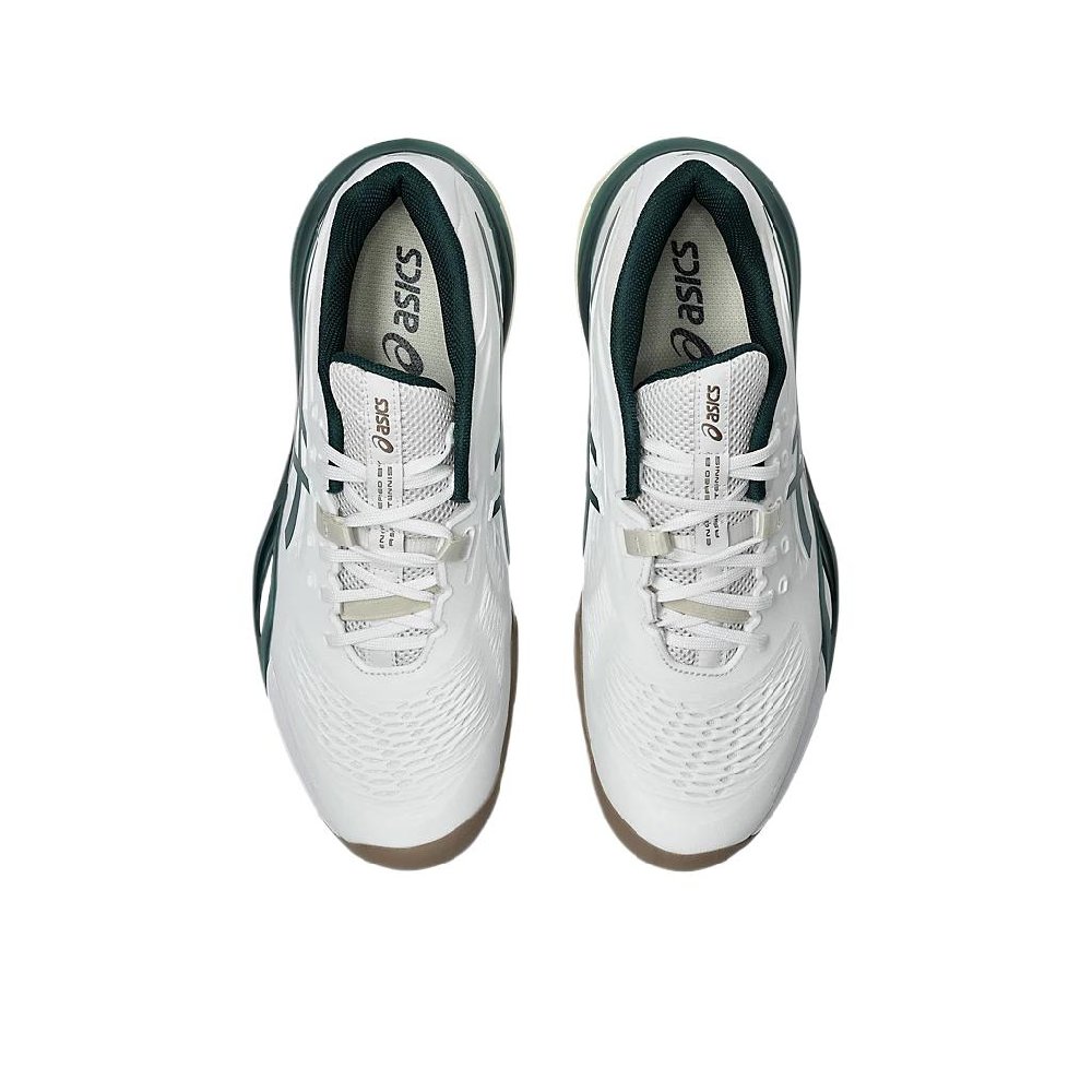 Asics Gel Resolution X White Saxon Green