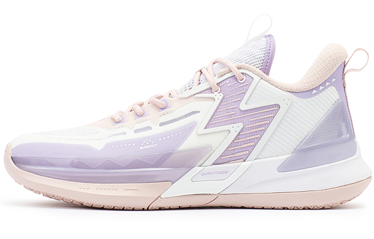 361° Big3 4.0 SWITCH Love Is Priceless Anti-Slip Wear-Resistant Low-Top Basketball Shoes Men's White Purple