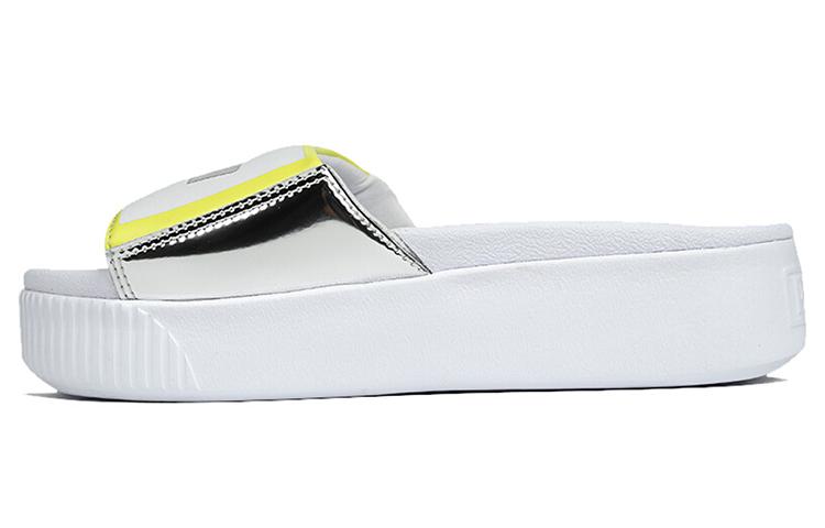 PUMA Platform Slide Tz 'White Silver' Women's