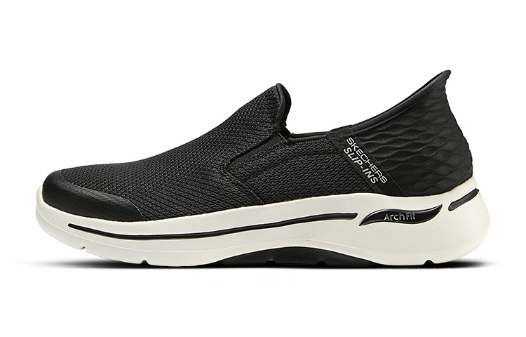 Skechers GO WALK Cushioning Breathable Low-Top Casual Shoes Men's Black
