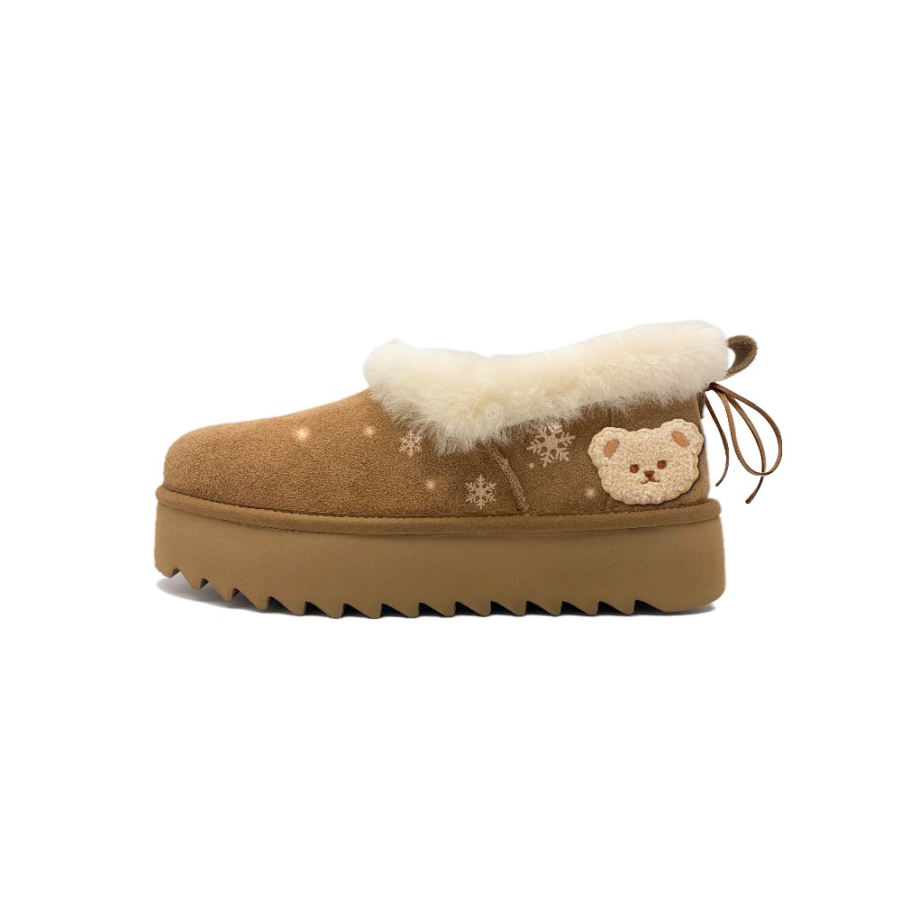 UGG Ankle-Length Snow Boots Women's Chestnut Brown