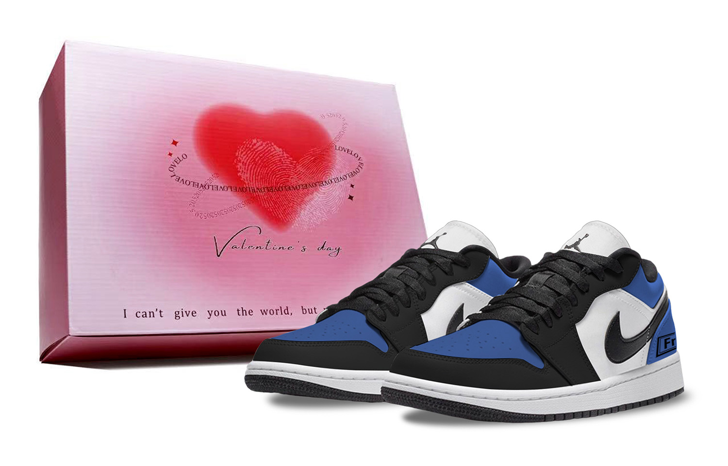 Jordan Air Jordan 1 Vintage Basketball Shoes Unisex Low top Black Blue