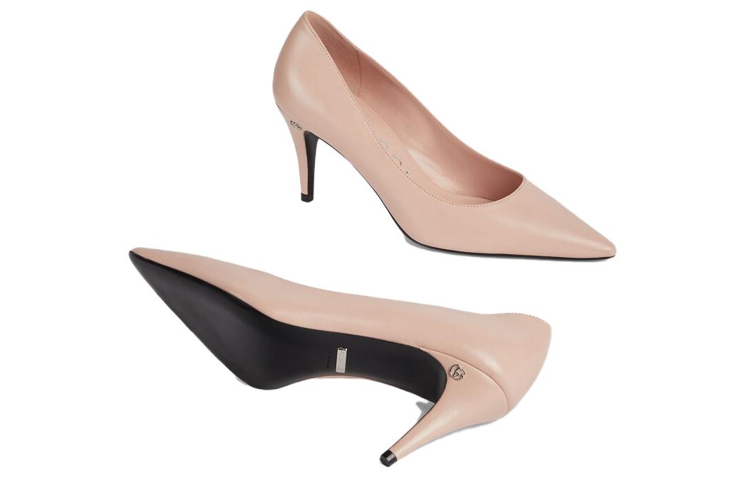 GUCCI Gg Mid heel 75mm Pump Light Pink Women's купить в интернет-магазине Yoocart с быстрой доставкой по России.