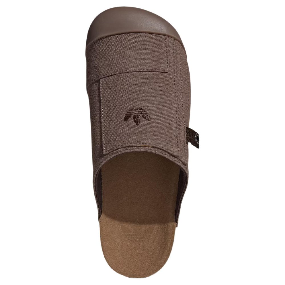 Adidas Originals Adimule Rubber Sole Abrasion Resistant Closed Toe Slippers Unisex Dark Earthy Brown