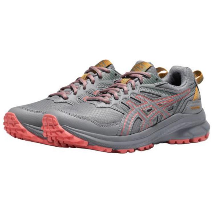Asics Trail Scout 2 Anti-Slip And Wear-Resistant Breathable Low-Top Trail Running Running Shoes Women's Gray Orange