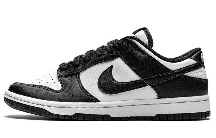 Nike Dunk Red Panda Anti-Slip And Wear-Resistant Lightweight Low-Top Skateboard Shoes GS Black White