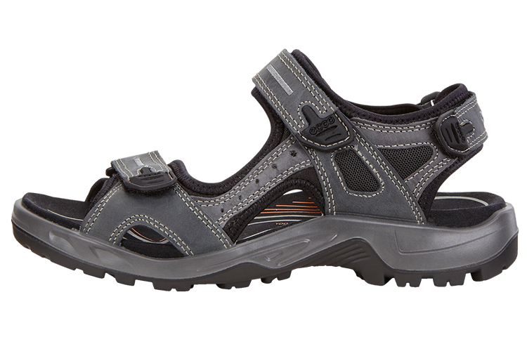 Ecco Yucatan Beach Sandals Men's Gray Blue