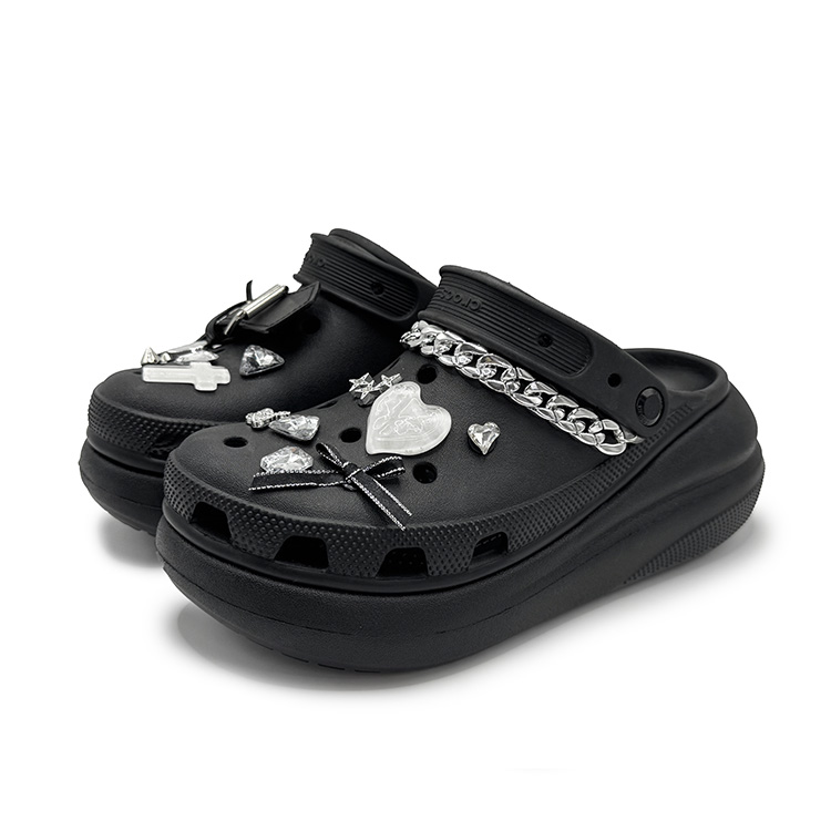 Crocs Crush Clog Punk Melody Clogs Women's Silver купить в интернет-магазине Yoocart с быстрой доставкой по России.