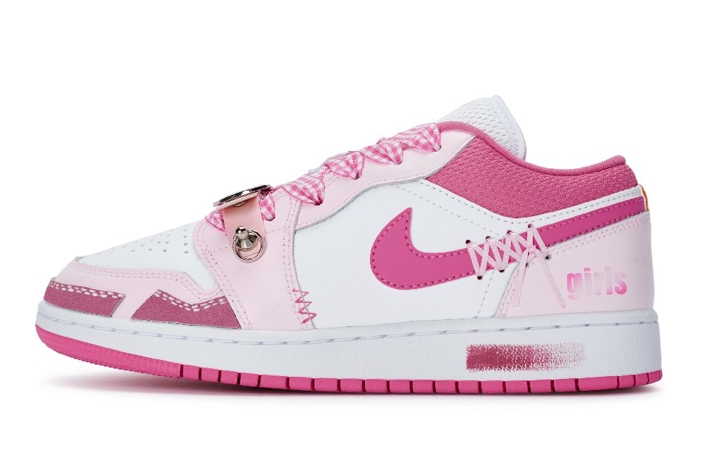 Jordan Air Jordan 1 811 Manufacturing, Shibuya Hot Girl Low Top Skateboard Shoes Women's Pink White