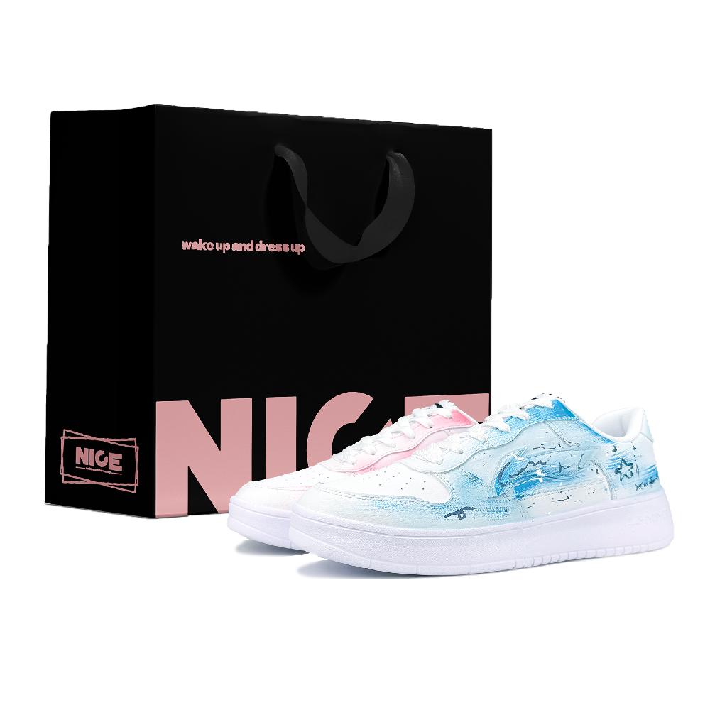 LINING Pontoon Boats Skateboard Shoes Men's Low top White