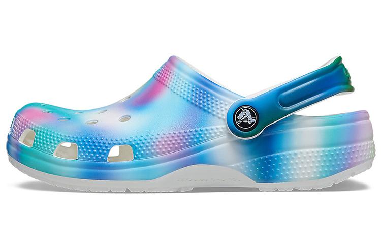 Crocs Colorful Crocs Beach Unisex Multi Color White Sandals