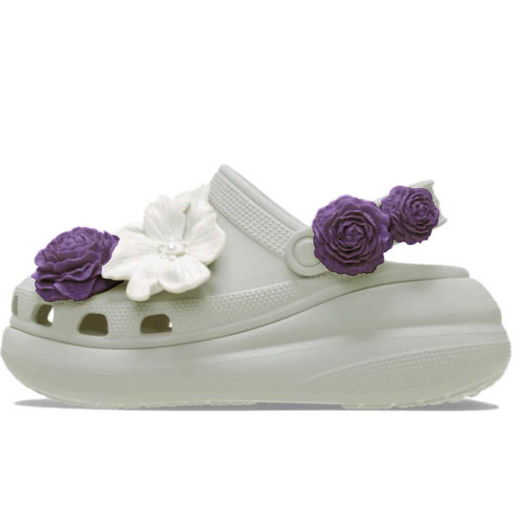 Crocs Clogs Women's Garden Rose Purple White