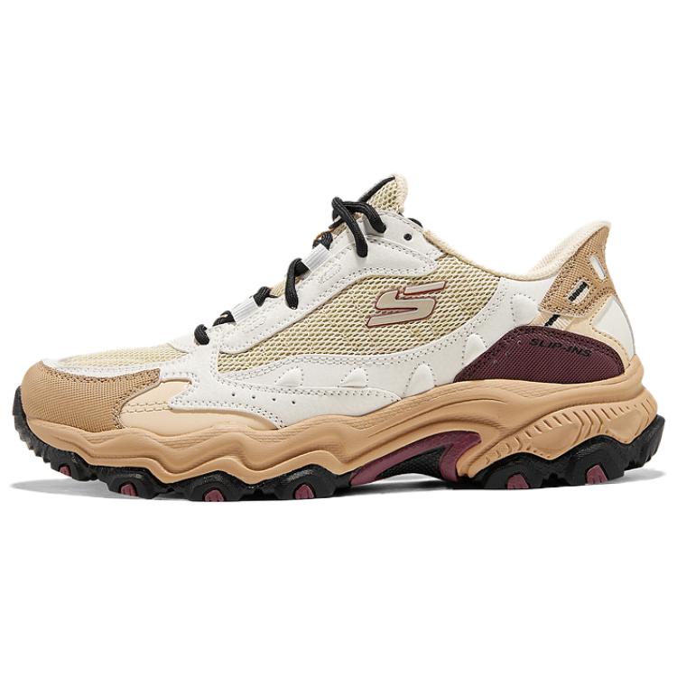 Skechers OUTDOOR WOMENS Cushioning Abrasion Resistant Breathable Low Top Hiking Shoes Women's White Umber