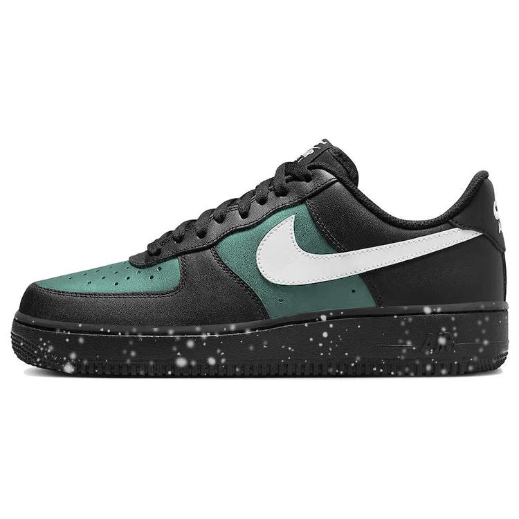 Nike Air Force 1 Skateboard Shoes Unisex Low-Top Black White Green