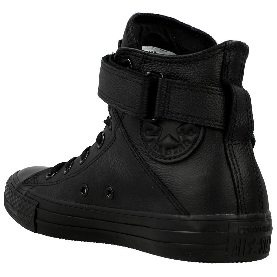 Converse Anti Slip Wear Resistant High Top Skateboard Shoes Women's Black