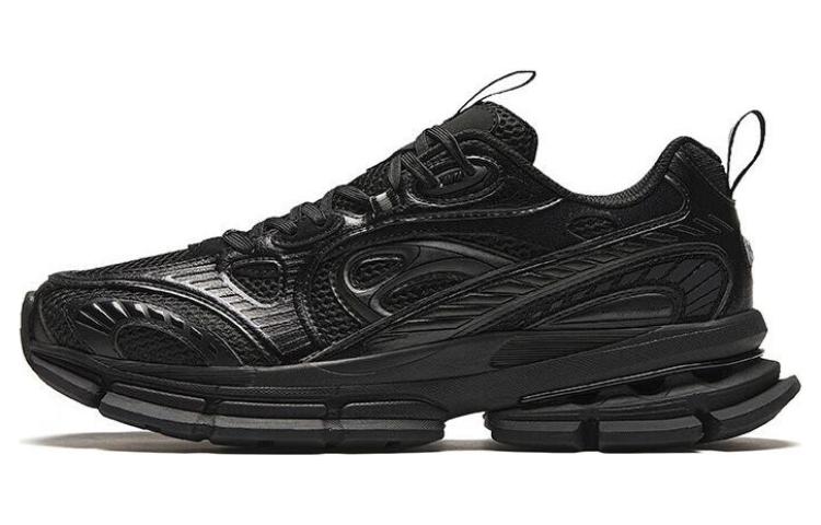 Anta Abrasion-Resistant Low-Top Running Shoes Men's Black