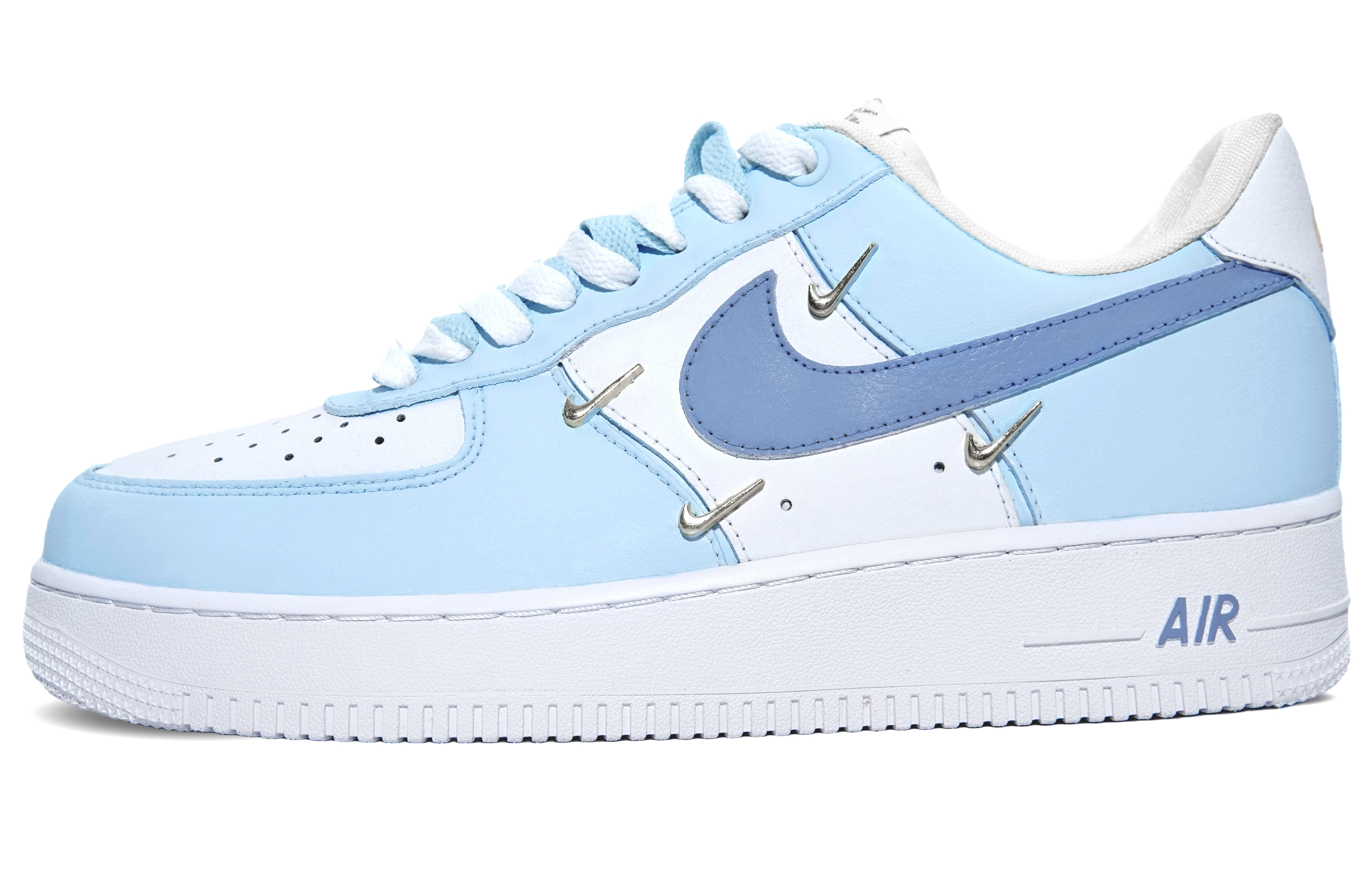 Nike Air Force 1 Abrasion Resistant Low Top Skateboard Shoes Women's Light Blue купить в интернет-магазине Yoocart с быстрой доставкой по России.