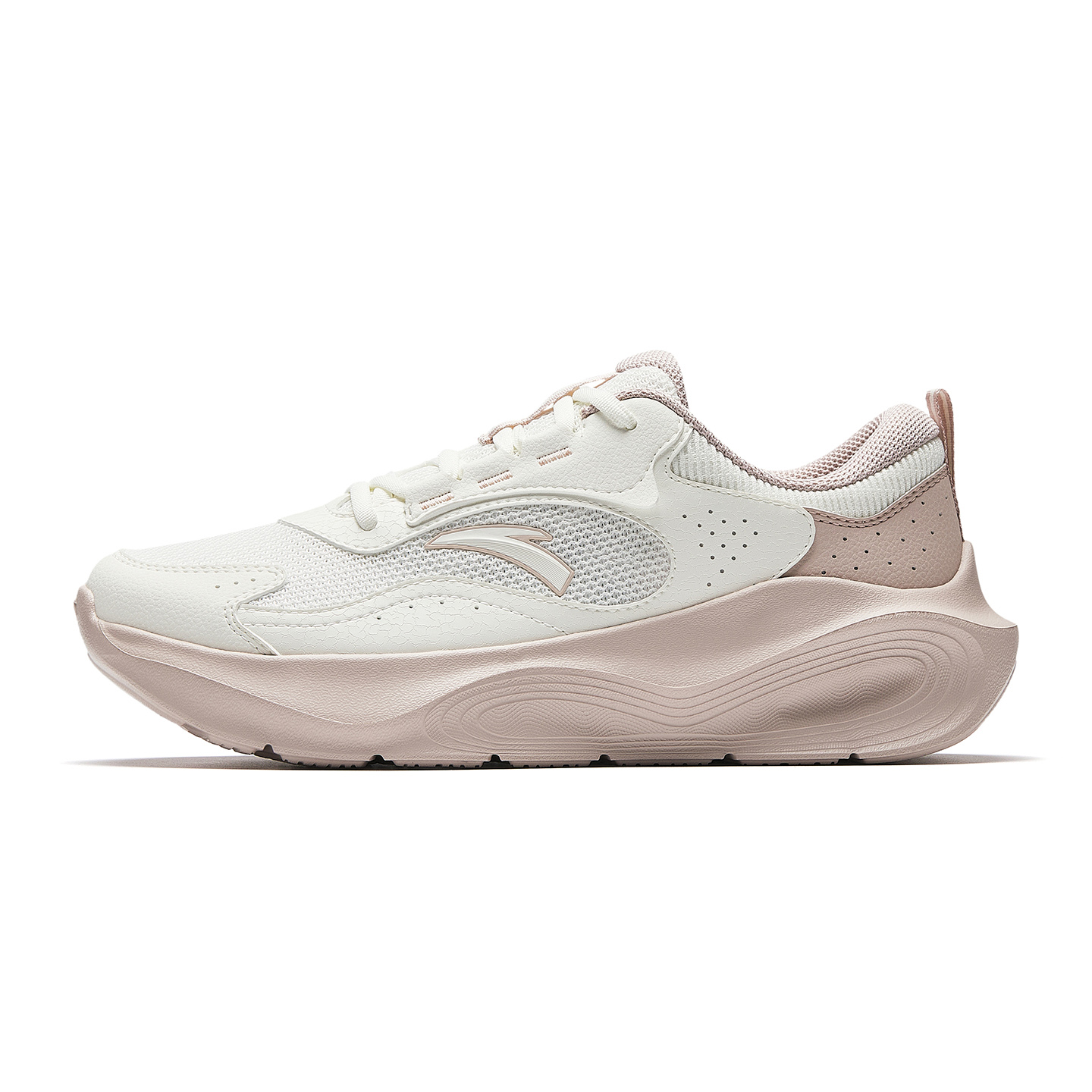 Anta Comprehensive Training Shoes Slip Resistant Fitness Running Training Shoes Women's Ivory White/Lotus Gray