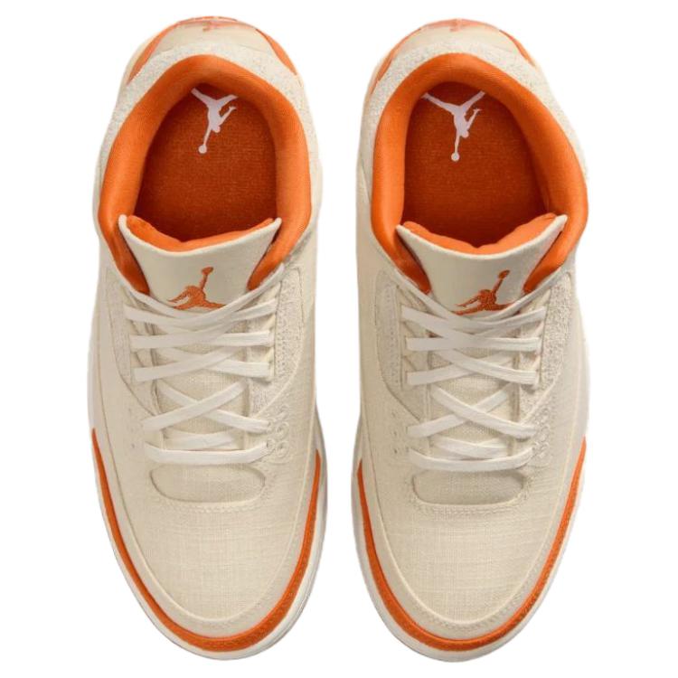 Jordan Air Jordan 3 Abrasion Resistant Mid top Vintage Basketball Shoes Women's Beige купить в интернет-магазине Yoocart с быстрой доставкой по России.