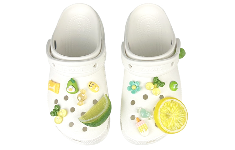 Crocs Classic Clog Clogs Women's Green White