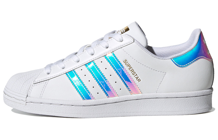 Adidas Originals Superstar White Iridescent Stripes Women's