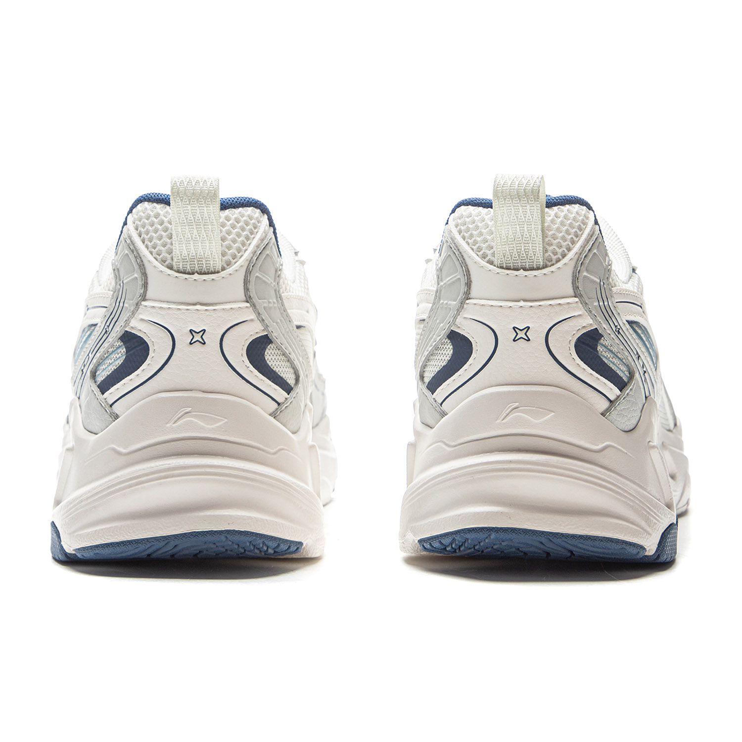 LiNing Meteor Cushioning, Slip Resistant, Abrasion Resistant Support Low Top Casual Shoes Men's White Gray Silver купить в интернет-магазине Yoocart с быстрой доставкой по России.