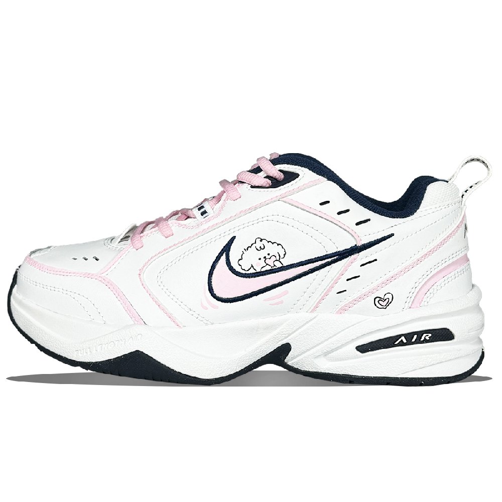 Nike Air Monarch 4 Slip-Resistant Low-Top Chunky Sneakers Unisex Pink