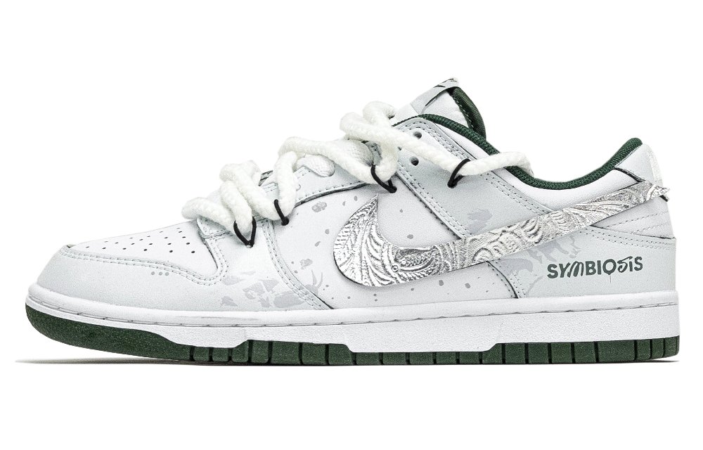 Nike Dunk Six Eight Cyan Serenity And Floating Shadows Abrasion Resistant Low Top Skateboard Shoes Unisex Green White