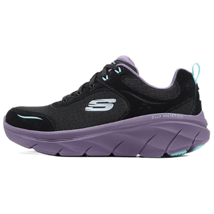 Skechers Low Top Casual Running Shoes Women's Black Purple