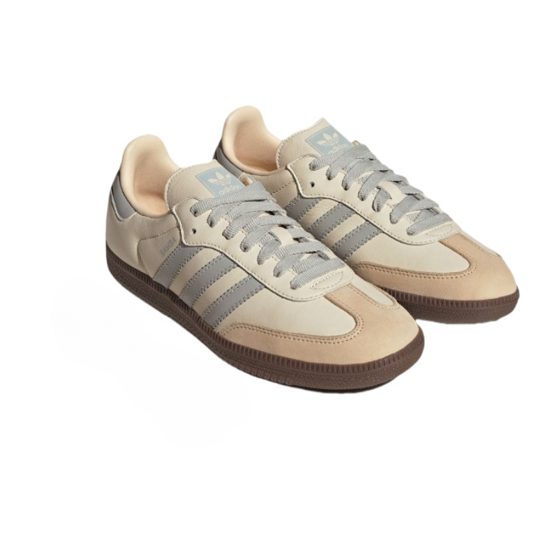 Adidas Originals SAMBA OG Low Top Skateboard Shoes Women's Beige