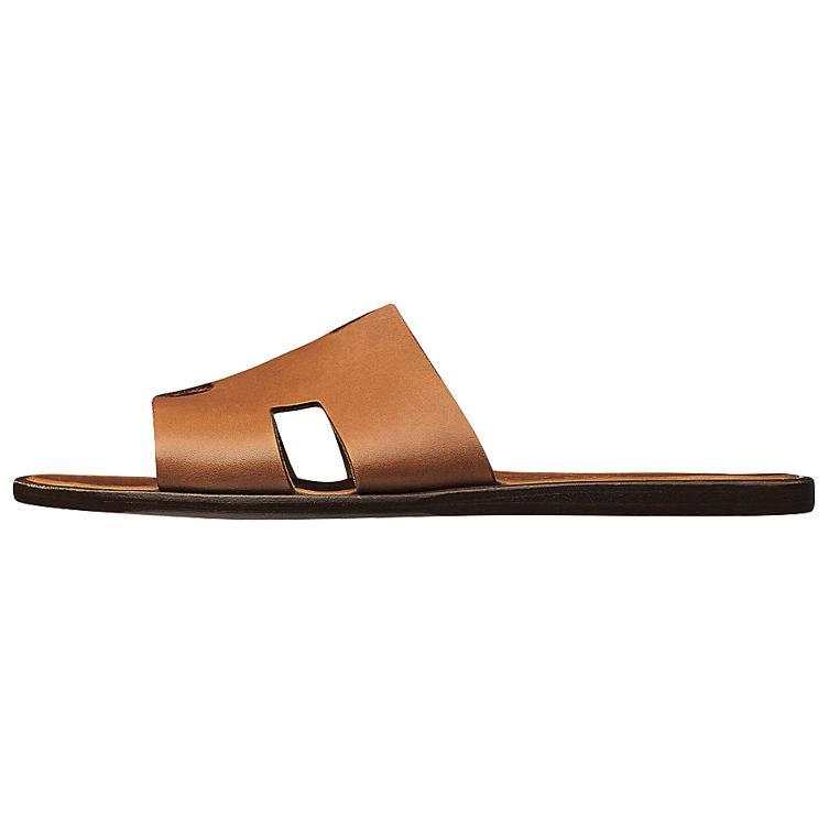 HERMES Izmir Sandals Brown