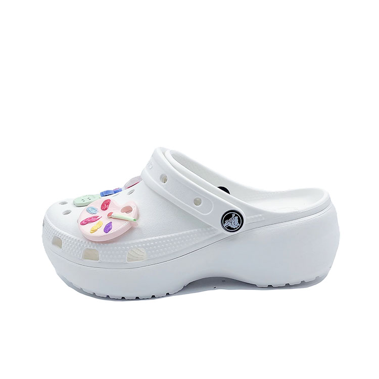 Crocs Baya Platform Clog Playful, Girlish Campus Style, Innocence Unstilled, Beach Clogs Unisex White