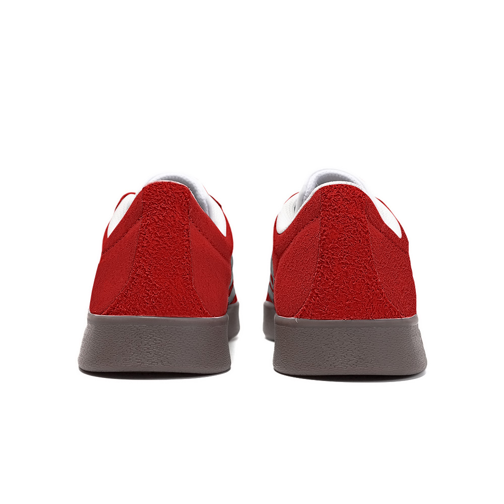 Adidas Neo Vl Court Classic Abrasion Resistant Balance Low Top Skateboard Shoes Unisex Red
