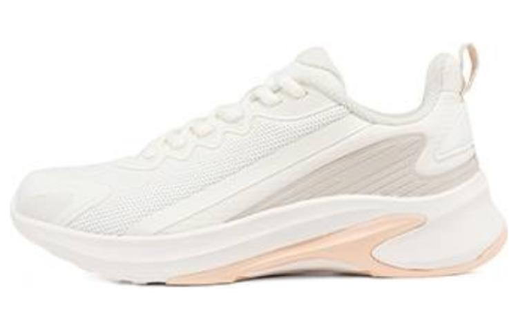 361° Cushioning Abrasion Resistant Breathable Slip Resistant Low Top Running Shoes Women's White Pink