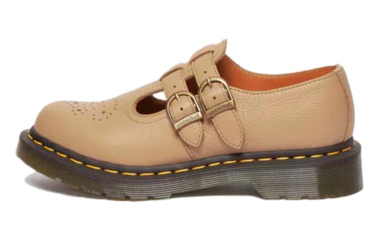 Dr.Martens Chunky Heel Mary Jane Shoes Women's Umber