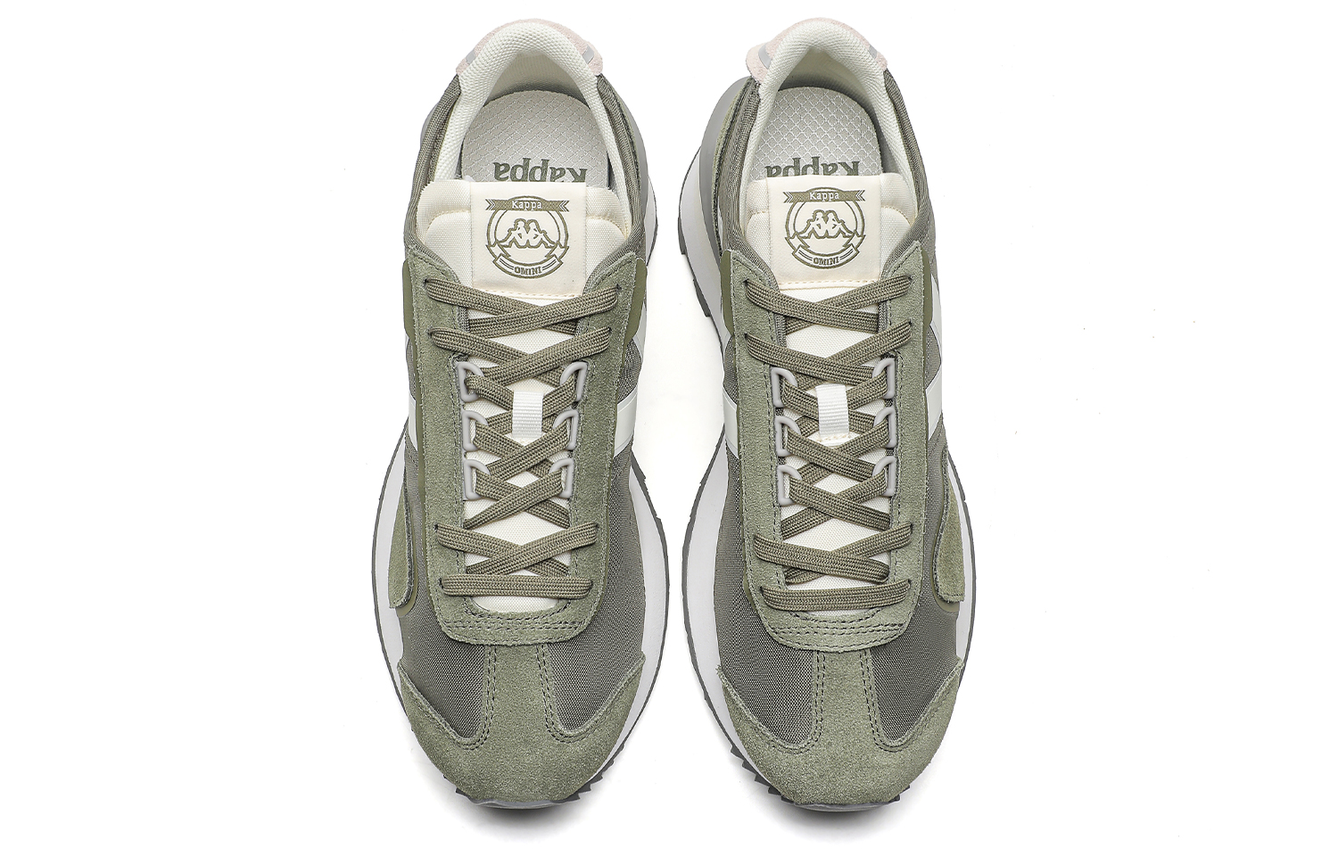 Kappa Anti Slip Wear Resistant Low Top Running Shoes Unisex Green White купить в интернет-магазине Yoocart с быстрой доставкой по России.