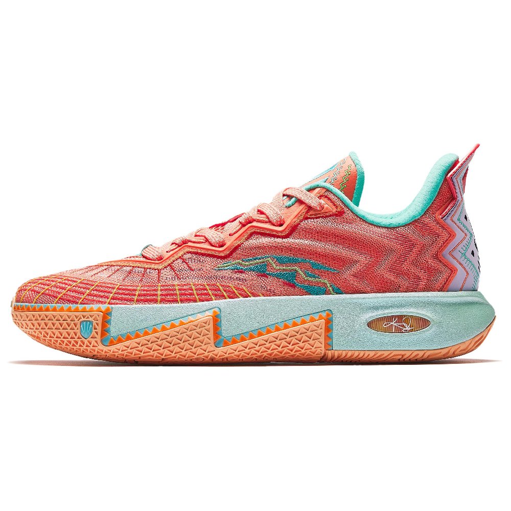 ANTA KAI 2 Basketball Shoes Men's Low top Green Orange